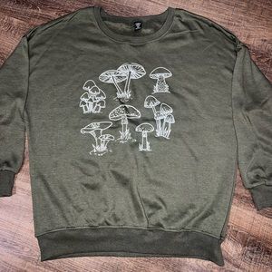 Shein mushroom crewneck